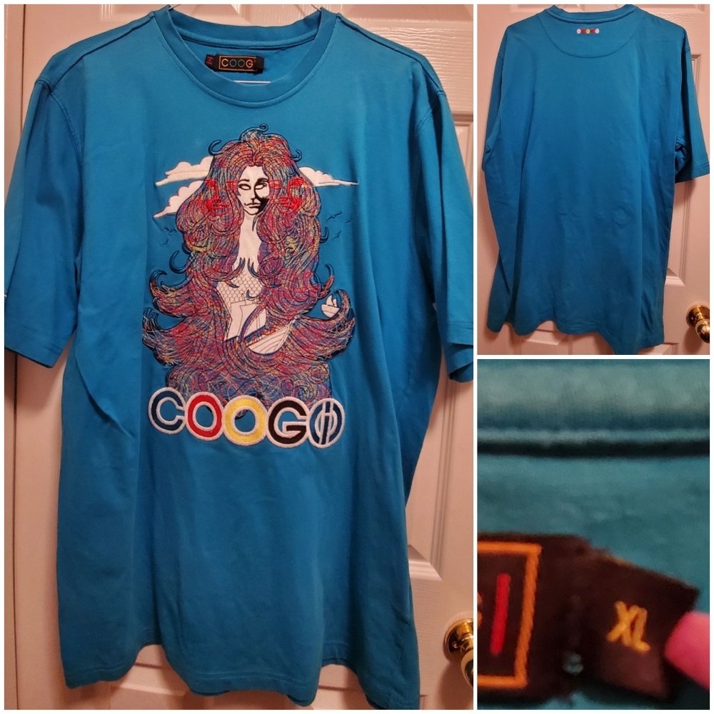 COOGI Men's Over-Sized Shirt. Size XL.